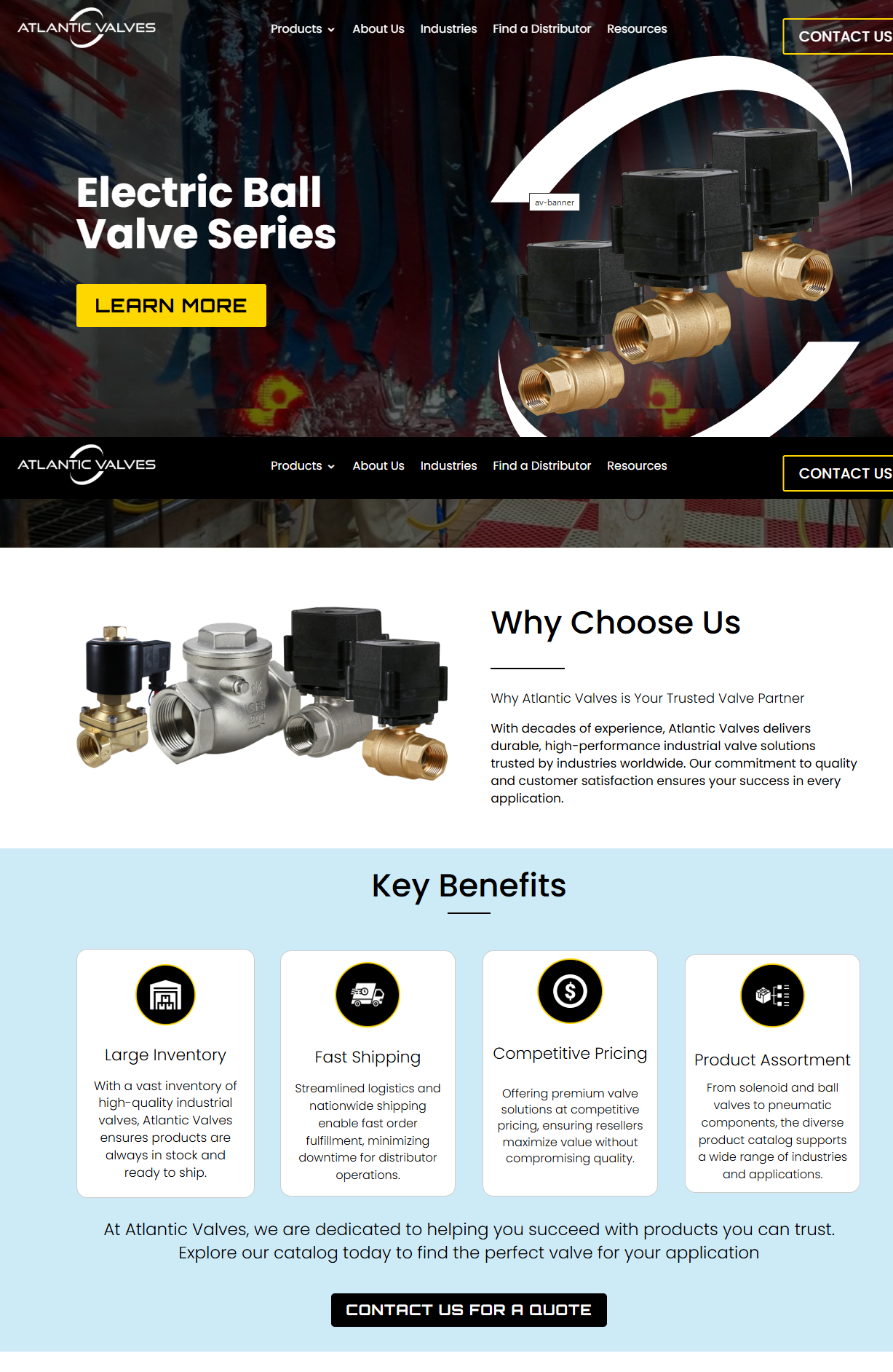 Atlantic Valves Sample CS Glazing new website
