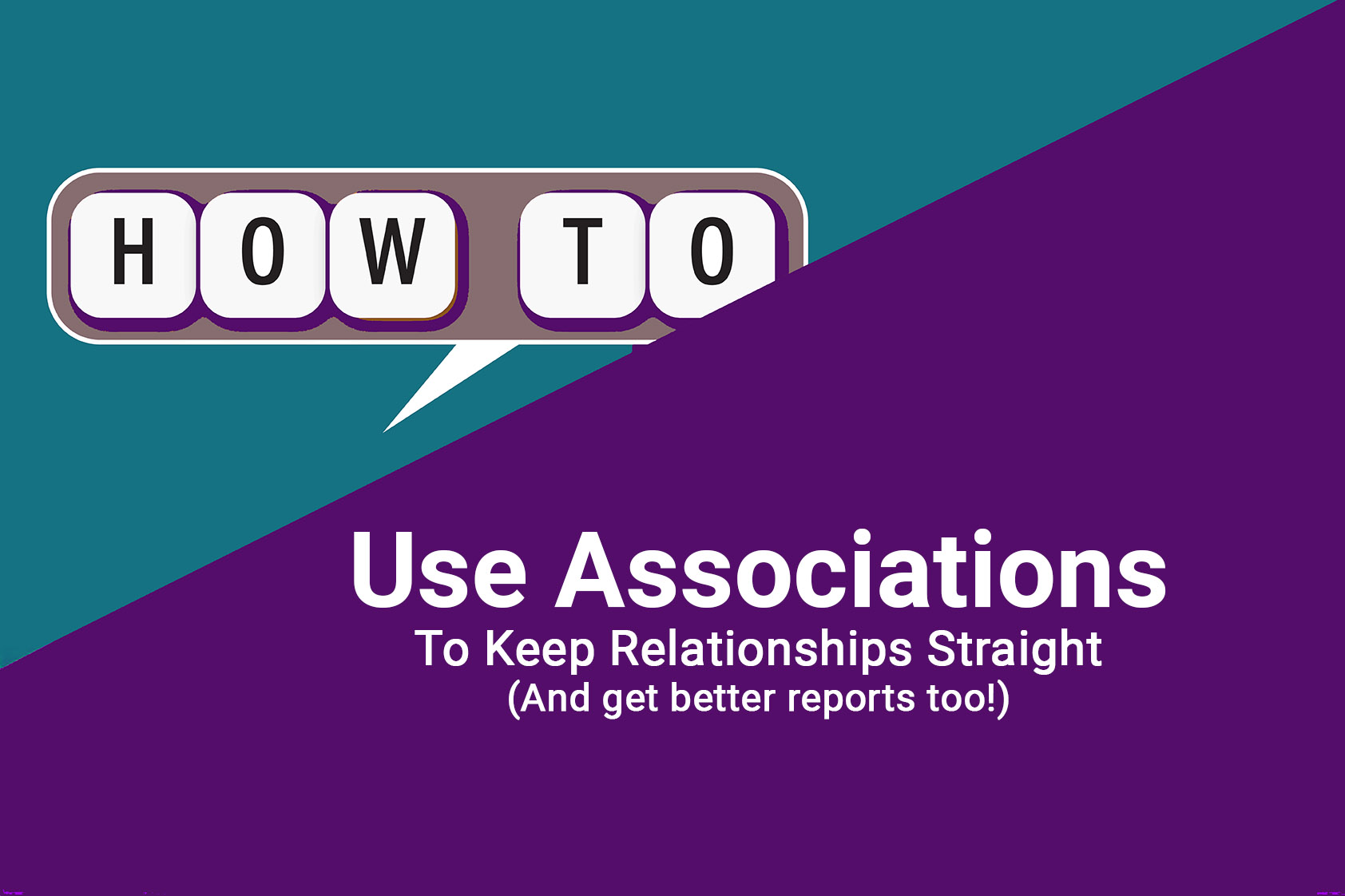 How to set up associations