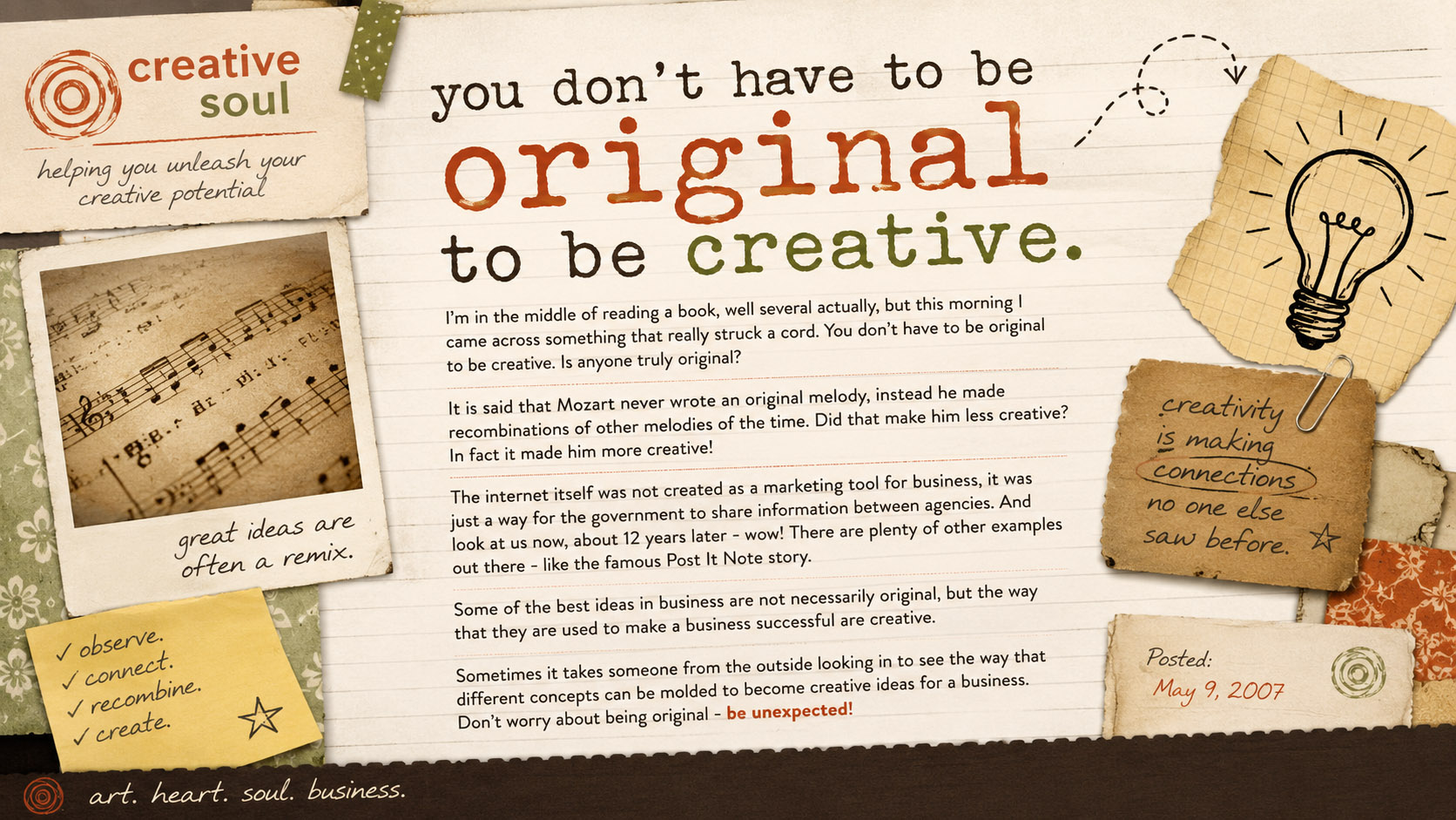 Creativity Then & Now